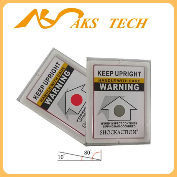 Keep Upright  Monitor Label Tilt Indicator Label